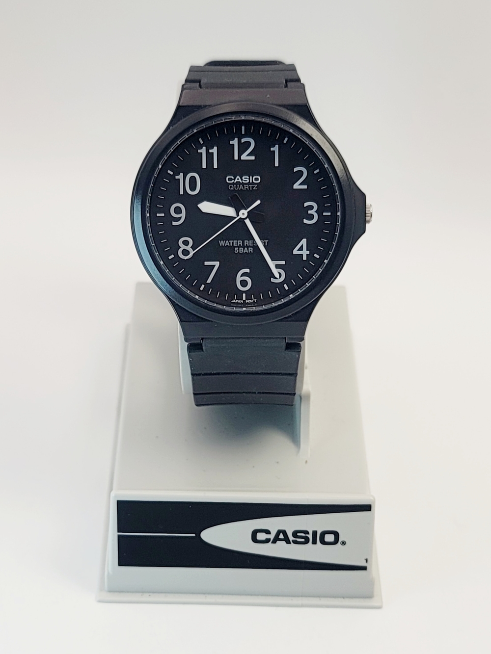 Casio MW-240-1BV Analog Watch 50M WR Black Resin 44mm Japan Quartz